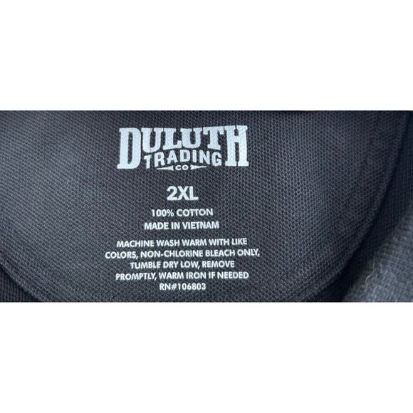 Duluth Trading Co. Men's Black Casual Longtail Polo Shirt Plus Size XXL - Picture 5 of 8